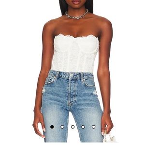 Bardot Oskar Bodysuit in Orchid White